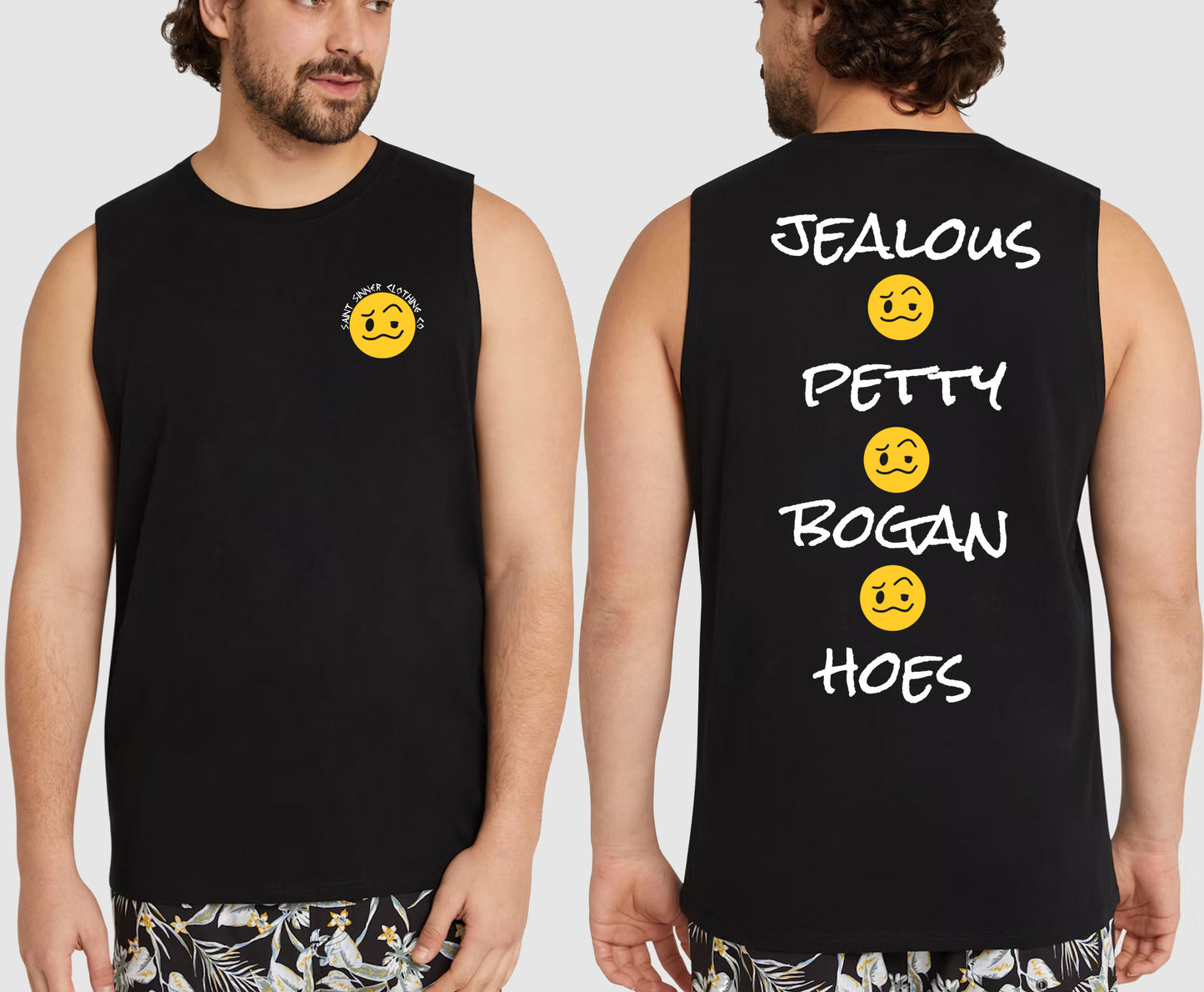 JEALOUS PETTY HOES KING SIZE MUSCLE TEE | SAINT SINNER STREETWEAR