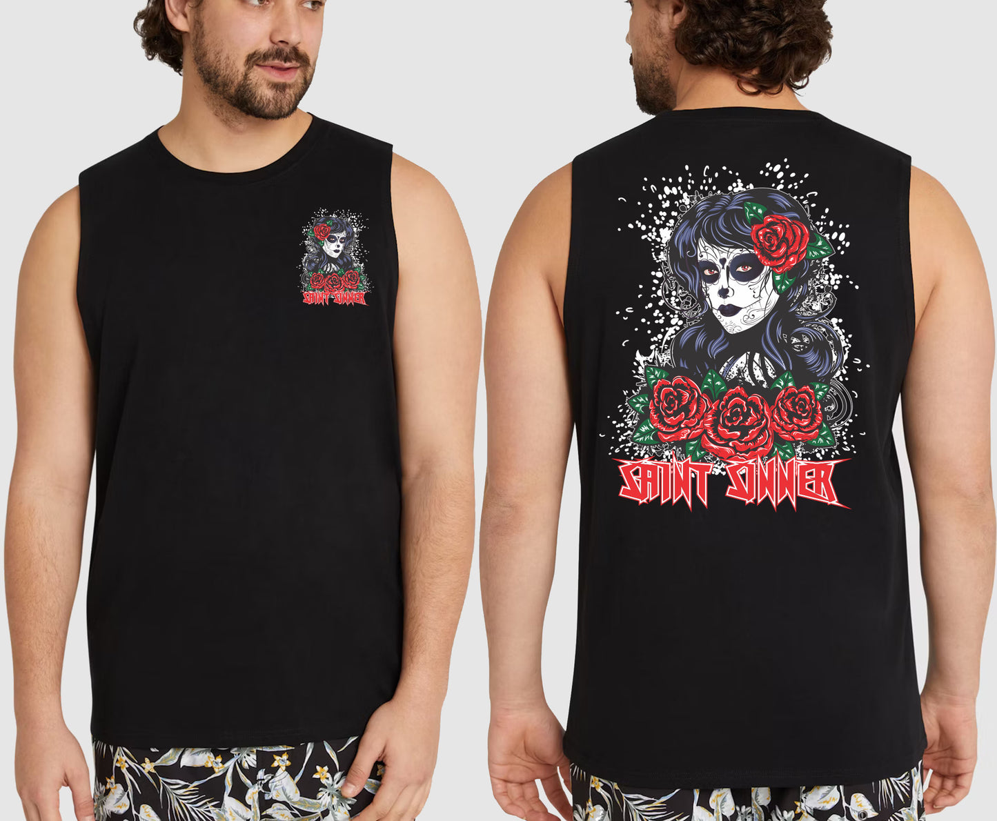 MUERTA KING SIZE MUSCLE TEE | SAINT SINNER STREETWEAR