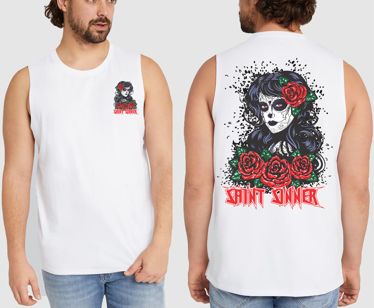 MUERTA KING SIZE MUSCLE TEE | SAINT SINNER STREETWEAR
