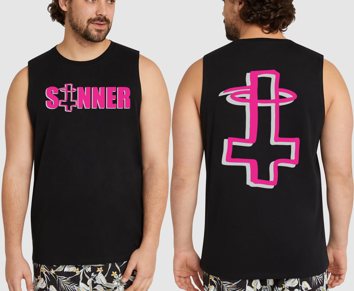 SINNER KING SIZE MUSCLE TEE | SAINT SINNER STREETWEAR