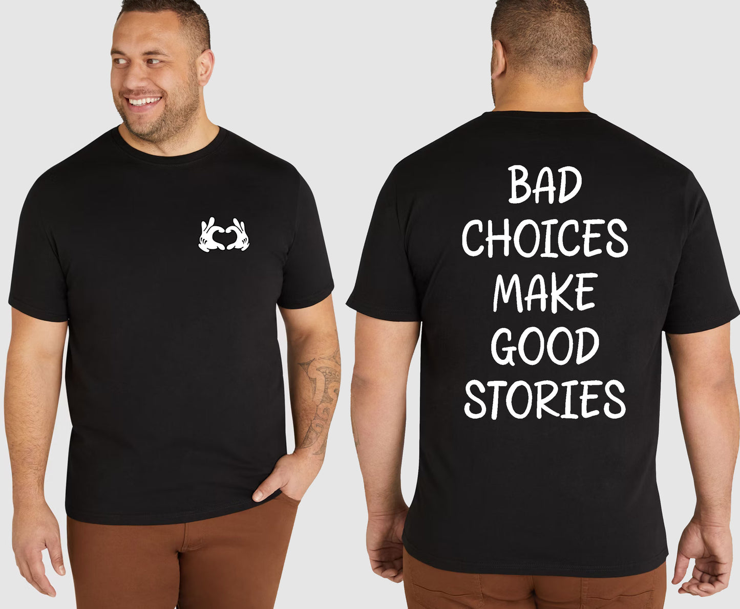 BAD CHOICES KING SIZE T-SHIRT | SAINT SINNER STREETWEAR