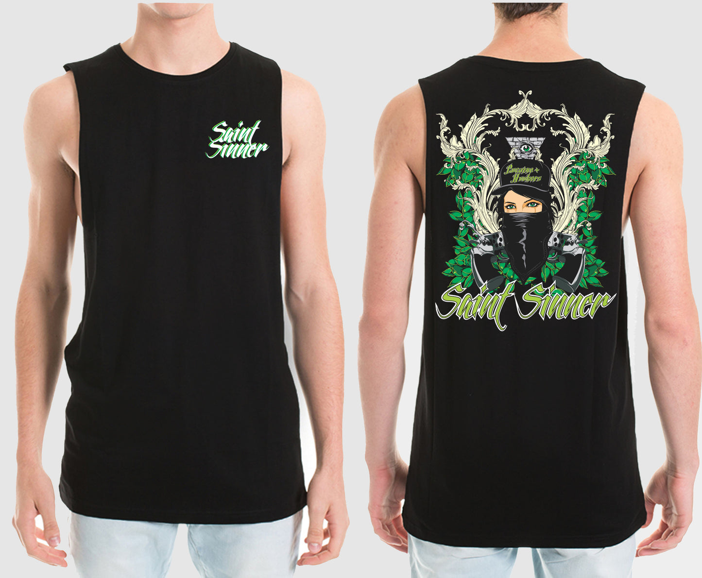 BANDANA MUSCLE TEE | SAINT SINNER STREETWEAR