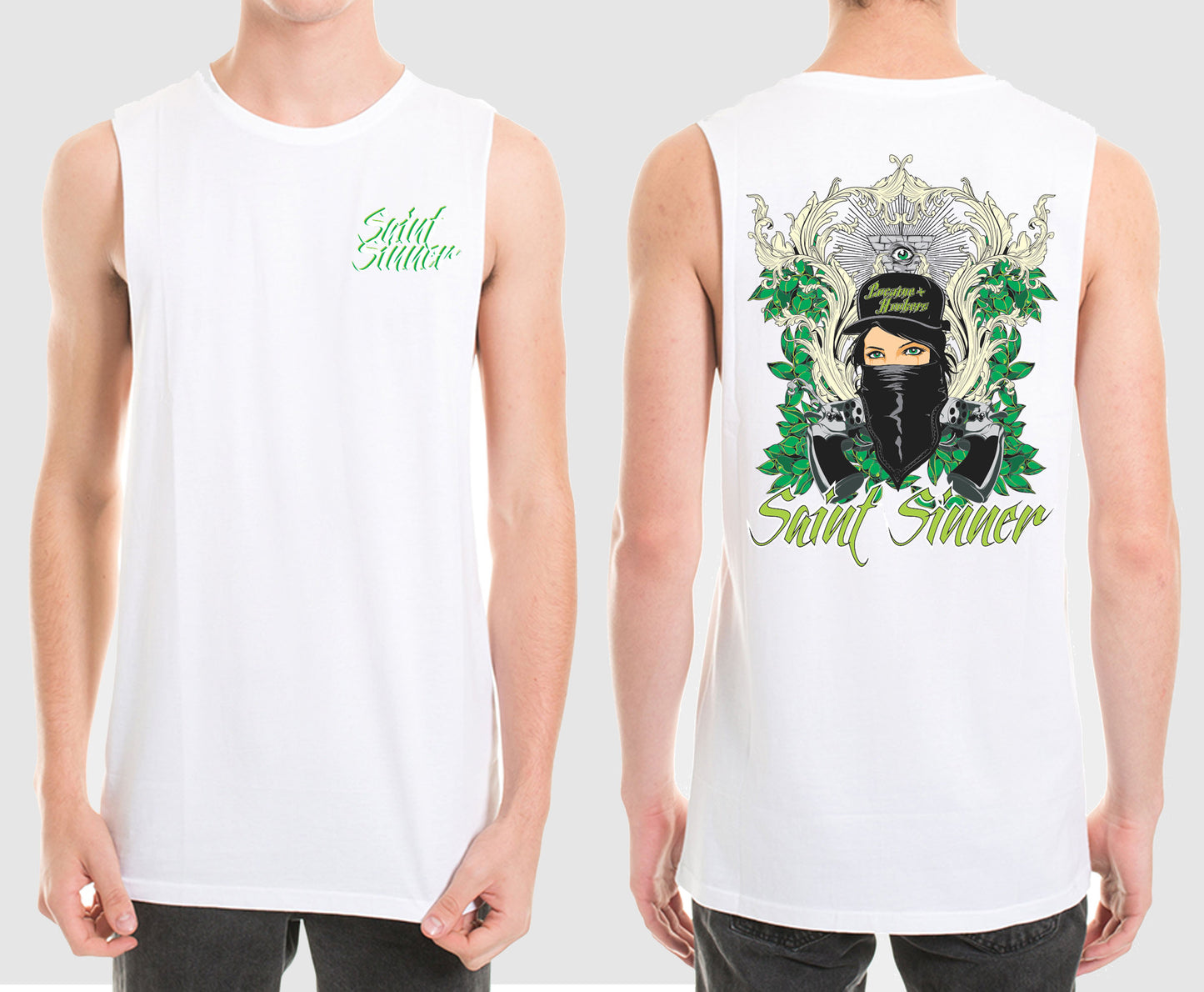 BANDANA MUSCLE TEE | SAINT SINNER STREETWEAR