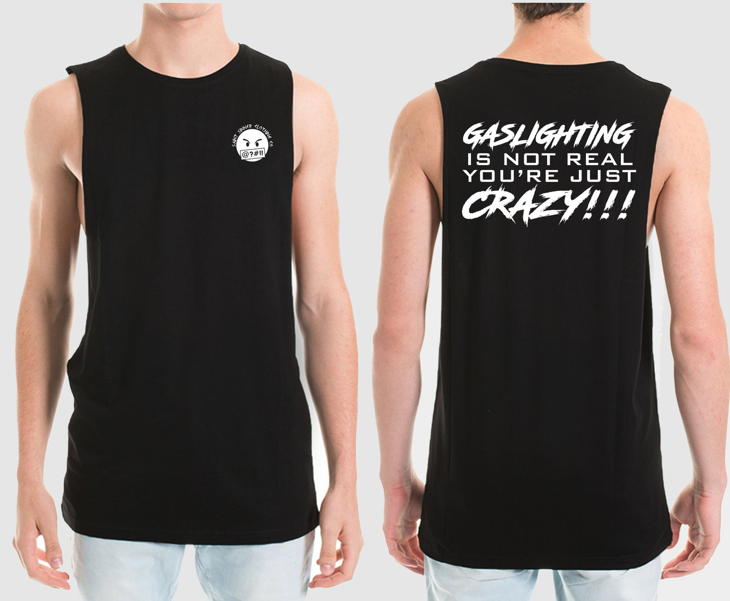 GASLIGHTING MUSCLE TEE | SAINT SINNER STREETWEAR