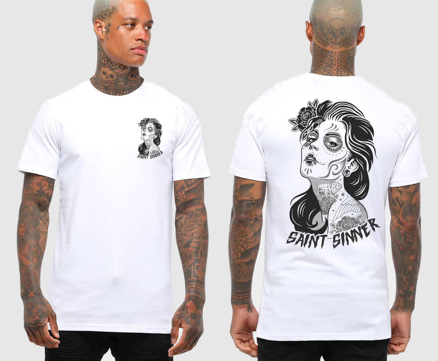 SUGAR SKULL TSHIRT | SAINT SINNER STREETWEAR