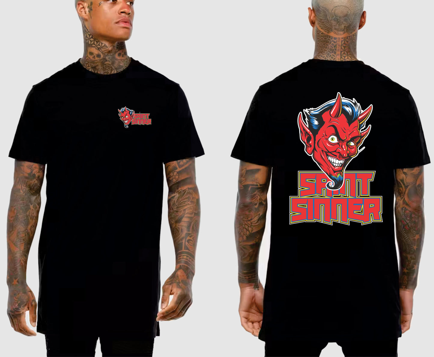 DEVIL FACE TALL TEE | SAINT SINNER STREETWEAR
