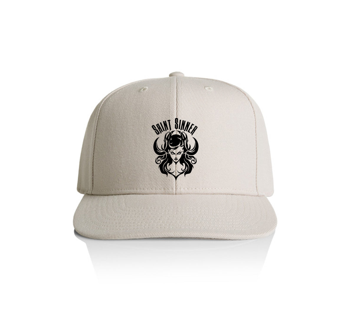 GOTH GIRL FLAT PEAK SNAPBACK HAT 3 COLOURWAYS