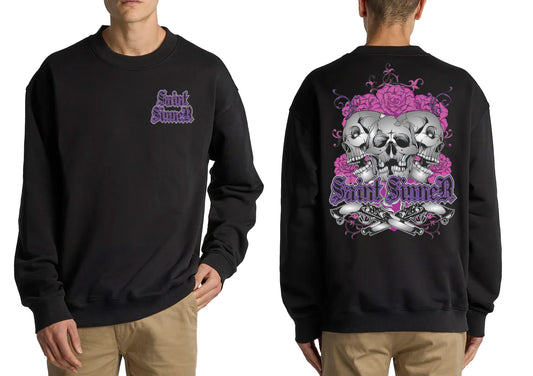 2 GUNS CREW NECK JUMPER | SAINT SINNER STREETWEAR
