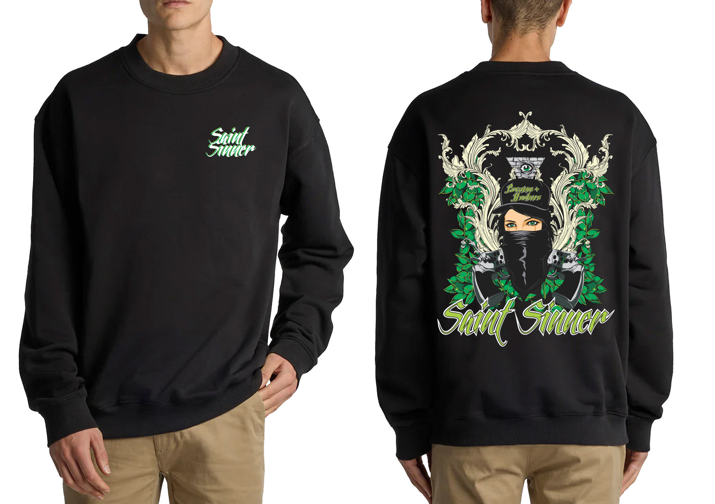 BANDANA CREW NECK JUMPER | SAINT SINNER STREETWEAR