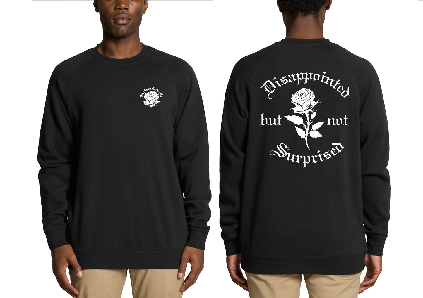 DISAPPOINTED CREW NECK JUMPER | SAINT SINNER STREETWEAR