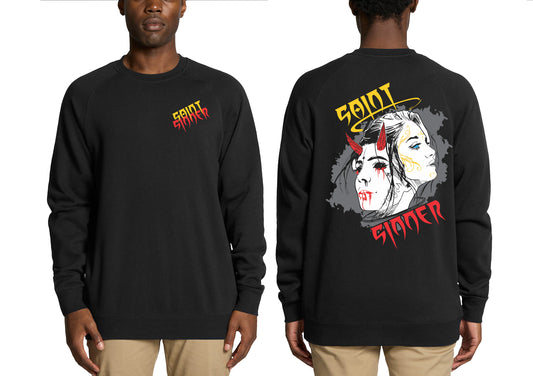 SAINT SINNER FACES CREW NECK JUMPER | SAINT SINNER STREETWEAR