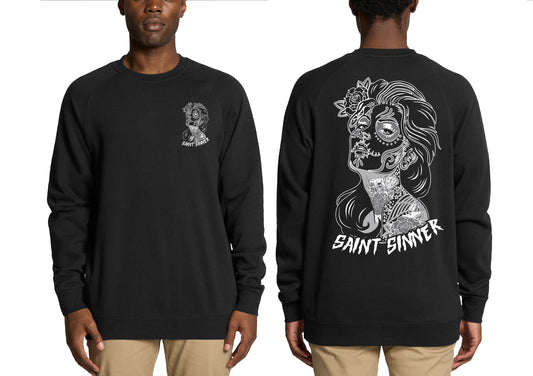 SUGAR SKULL CREW NECK JUMPER | SAINT SINNER STREETWEAR