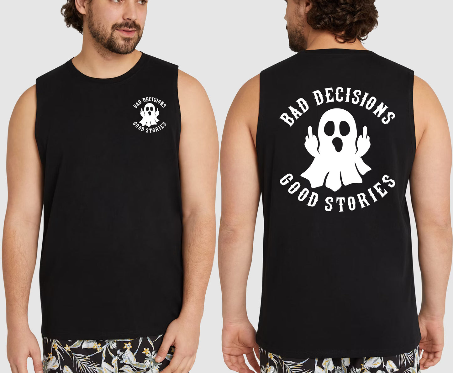BAD DECISIONS KING SIZE MUSCLE TEE | SAINT SINNER STREETWEAR