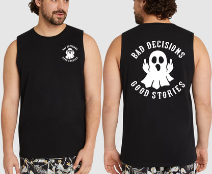 BAD DECISIONS KING SIZE MUSCLE TEE | SAINT SINNER STREETWEAR