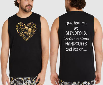 BLINDFOLD KING SIZE MUSCLE TEE | SAINT SINNER STREETWEAR