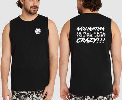 GASLIGHTING KING SIZE MUSCLE TEE | SAINT SINNER STREETWEAR