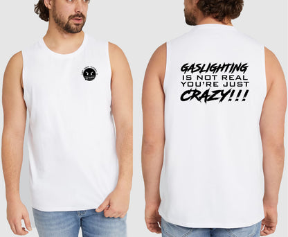 GASLIGHTING KING SIZE MUSCLE TEE | SAINT SINNER STREETWEAR