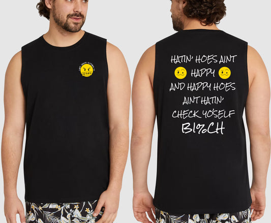 HATIN HOES KING SIZE MUSCLE TEE | SAINT SINNER STREETWEAR