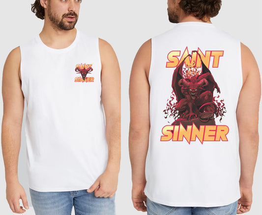 LUCIFER KING SIZE MUSCLE TEE | SAINT SINNER STREETWEAR