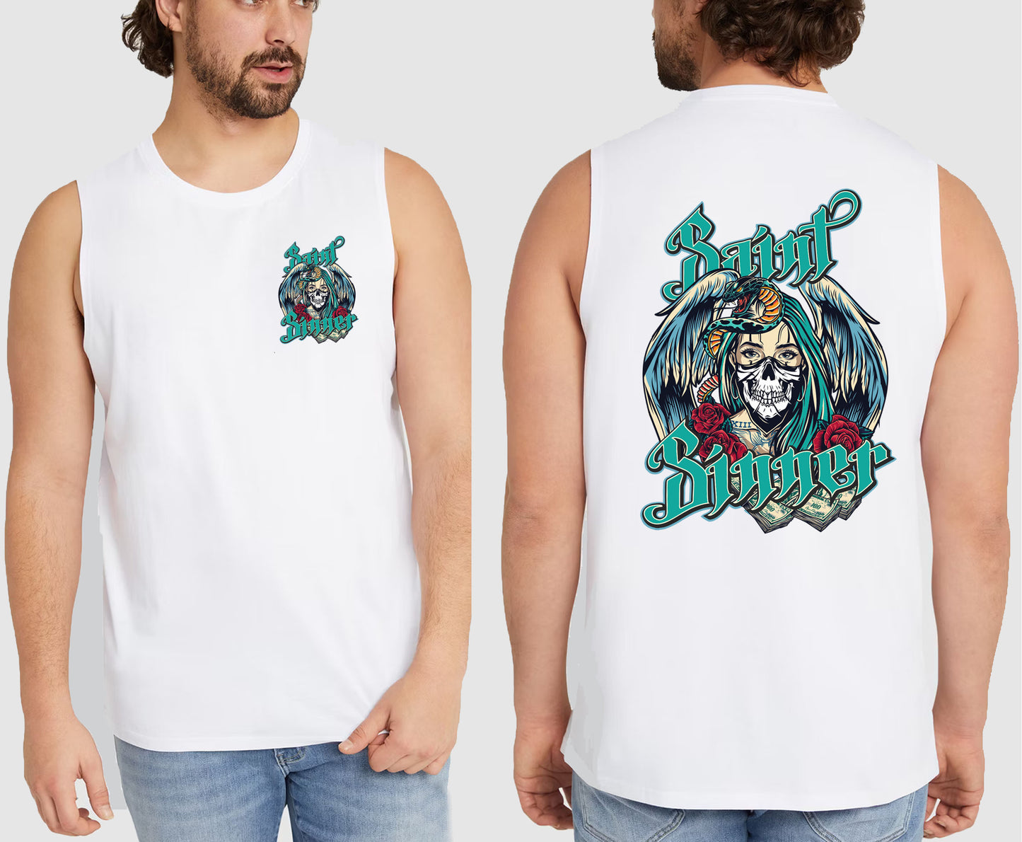 MEDUSA KING SIZE MUSCLE TEE | SAINT SINNER STREETWEAR