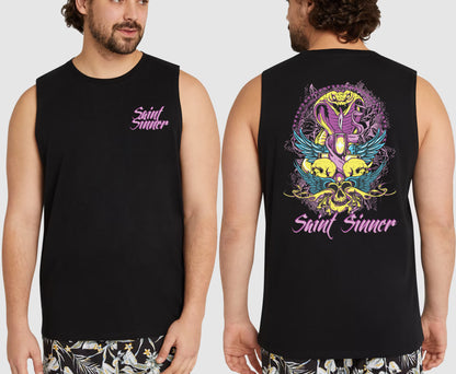 SERPENT KING SIZE MUSCLE TEE | SAINT SINNER STREETWEAR