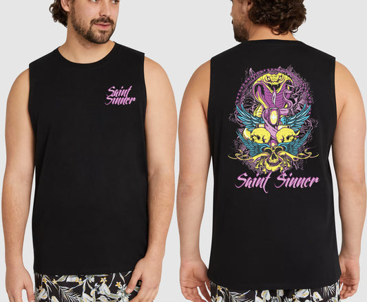 SERPENT KING SIZE MUSCLE TEE | SAINT SINNER STREETWEAR