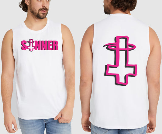 SINNER KING SIZE MUSCLE TEE | SAINT SINNER STREETWEAR