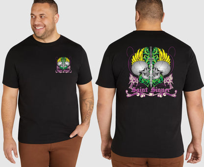 2 SKULLS KING SIZE T-SHIRT | SAINT SINNER STREETWEAR