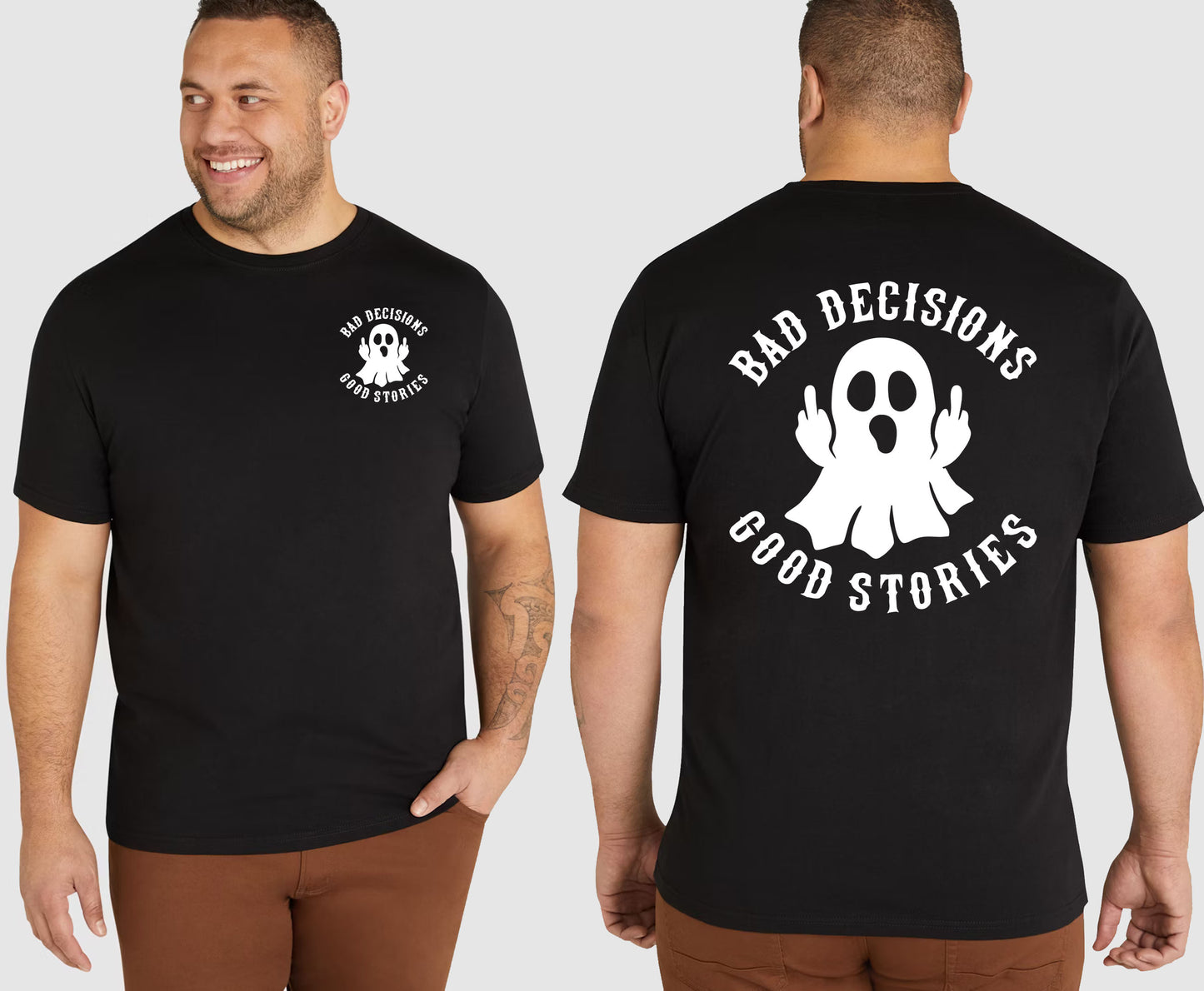 BAD DECISIONS KING SIZE T-SHIRT | SAINT SINNER STREETWEAR