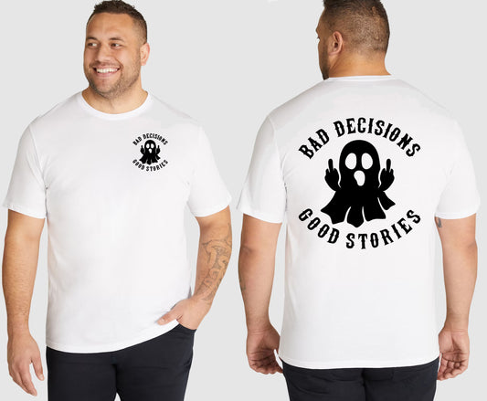 BAD DECISIONS KING SIZE T-SHIRT | SAINT SINNER STREETWEAR
