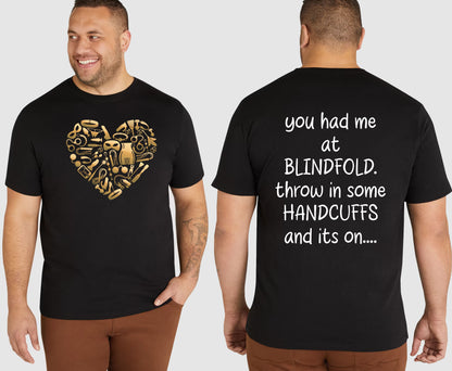 BLINDFOLD KING SIZE T-SHIRT | SAINT SINNER STREETWEAR