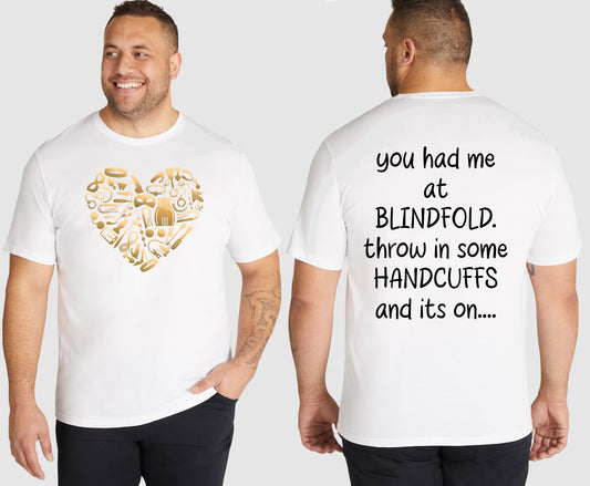 BLINDFOLD KING SIZE T-SHIRT | SAINT SINNER STREETWEAR