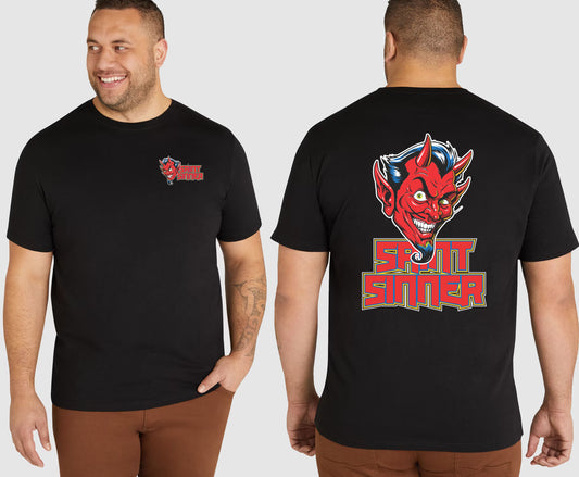 DEVIL FACE KING SIZE T-SHIRT | SAINT SINNER STREETWEAR