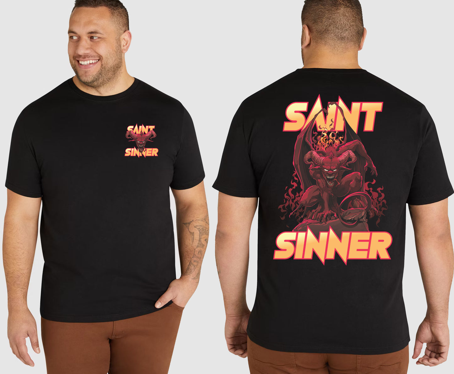 LUCIFER KING SIZE T-SHIRT | SAINT SINNER STREETWEAR