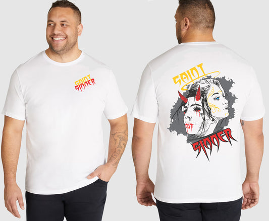 SAINT SINNER FACES KING SIZE T-SHIRT | SAINT SINNER STREETWEAR