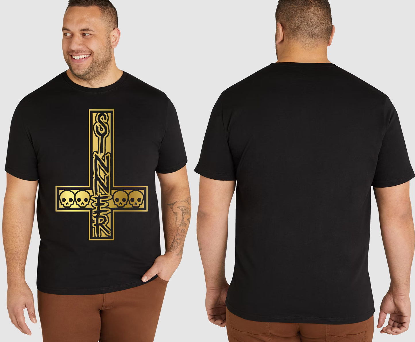 SINNER CROSS KING SIZE T-SHIRT | SAINT SINNER STREETWEAR
