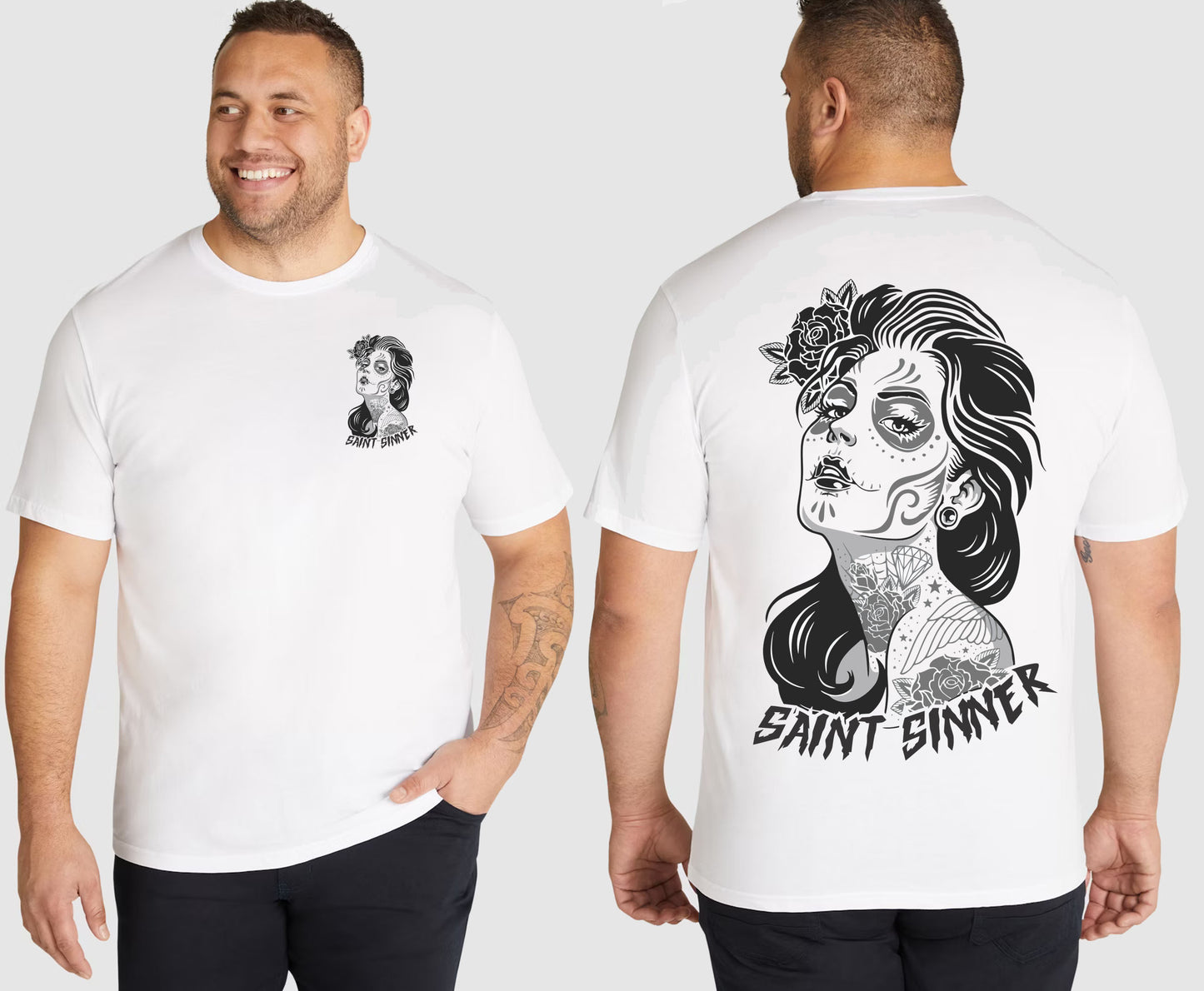 SUGAR SKULL KING SIZE T-SHIRT | SAINT SINNER STREETWEAR
