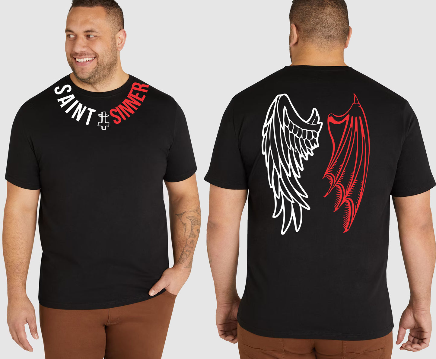 WINGS KING SIZE T-SHIRT | SAINT SINNER STREETWEAR