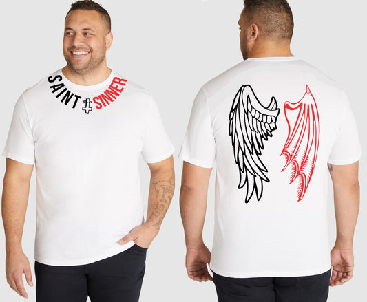 WINGS KING SIZE T-SHIRT | SAINT SINNER STREETWEAR