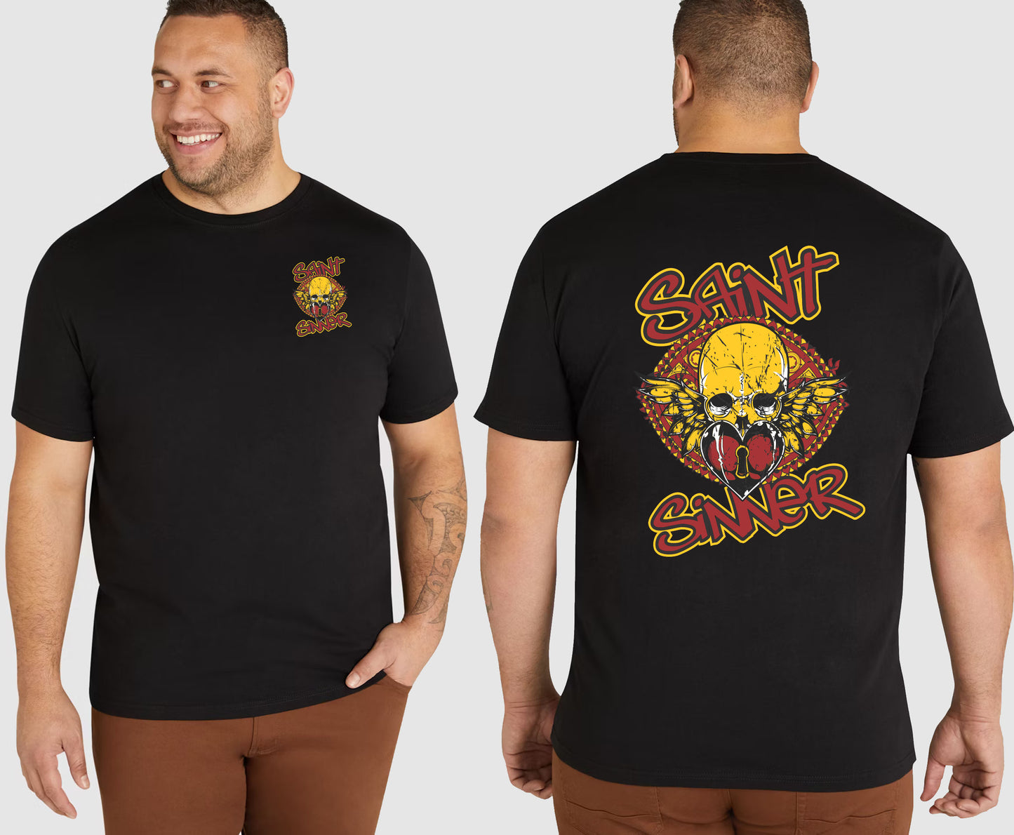 BUTTERFLY SKULL KING SIZE T-SHIRT | SAINT SINNER STREETWEAR