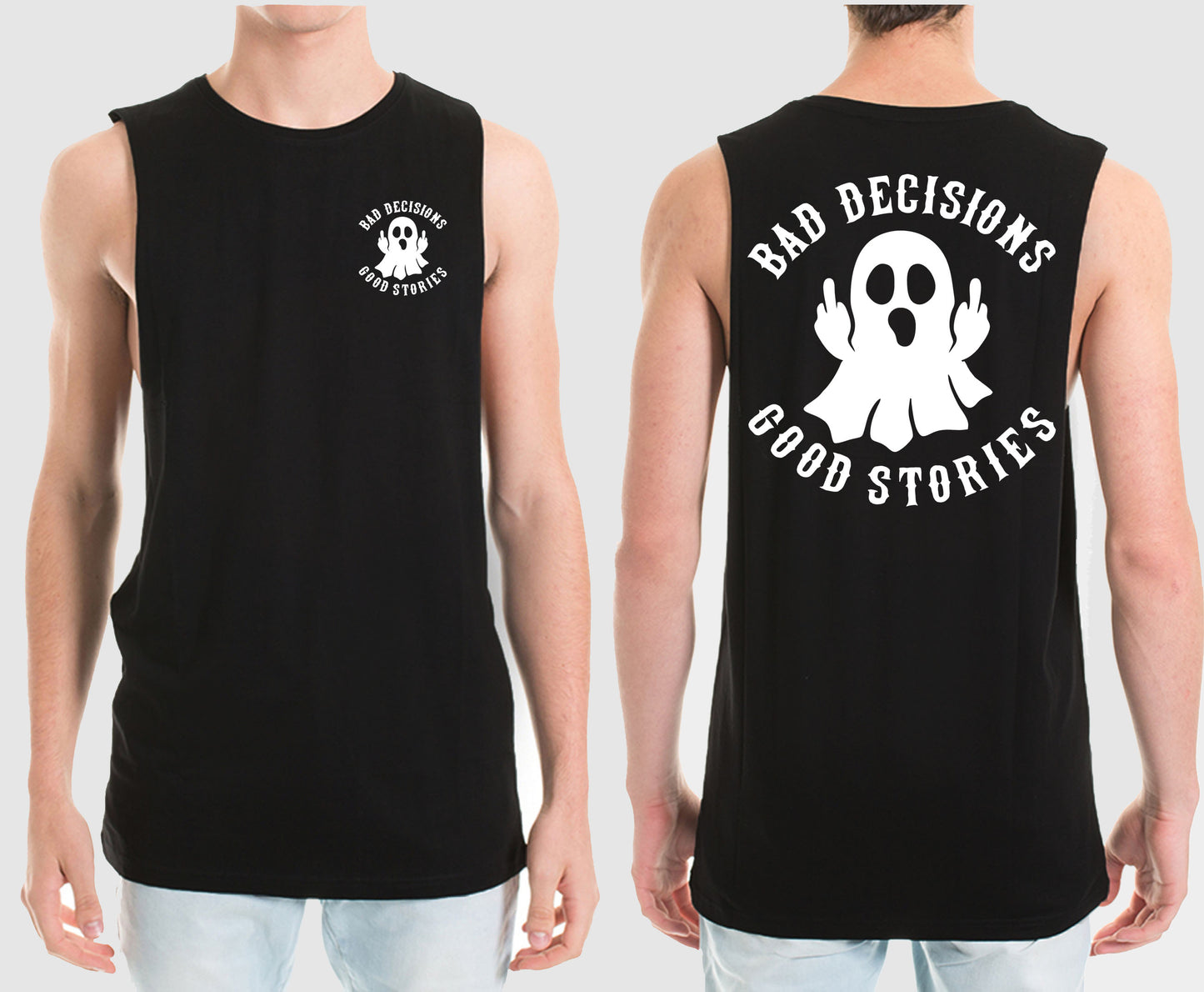 BAD DECISIONS MUSCLE TEE | SAINT SINNER STREETWEAR