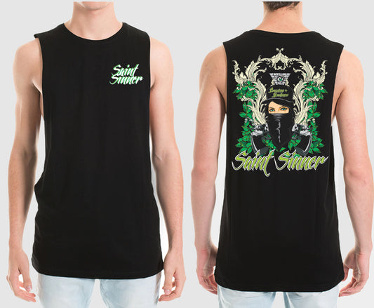BANDANA MUSCLE TEE | SAINT SINNER STREETWEAR