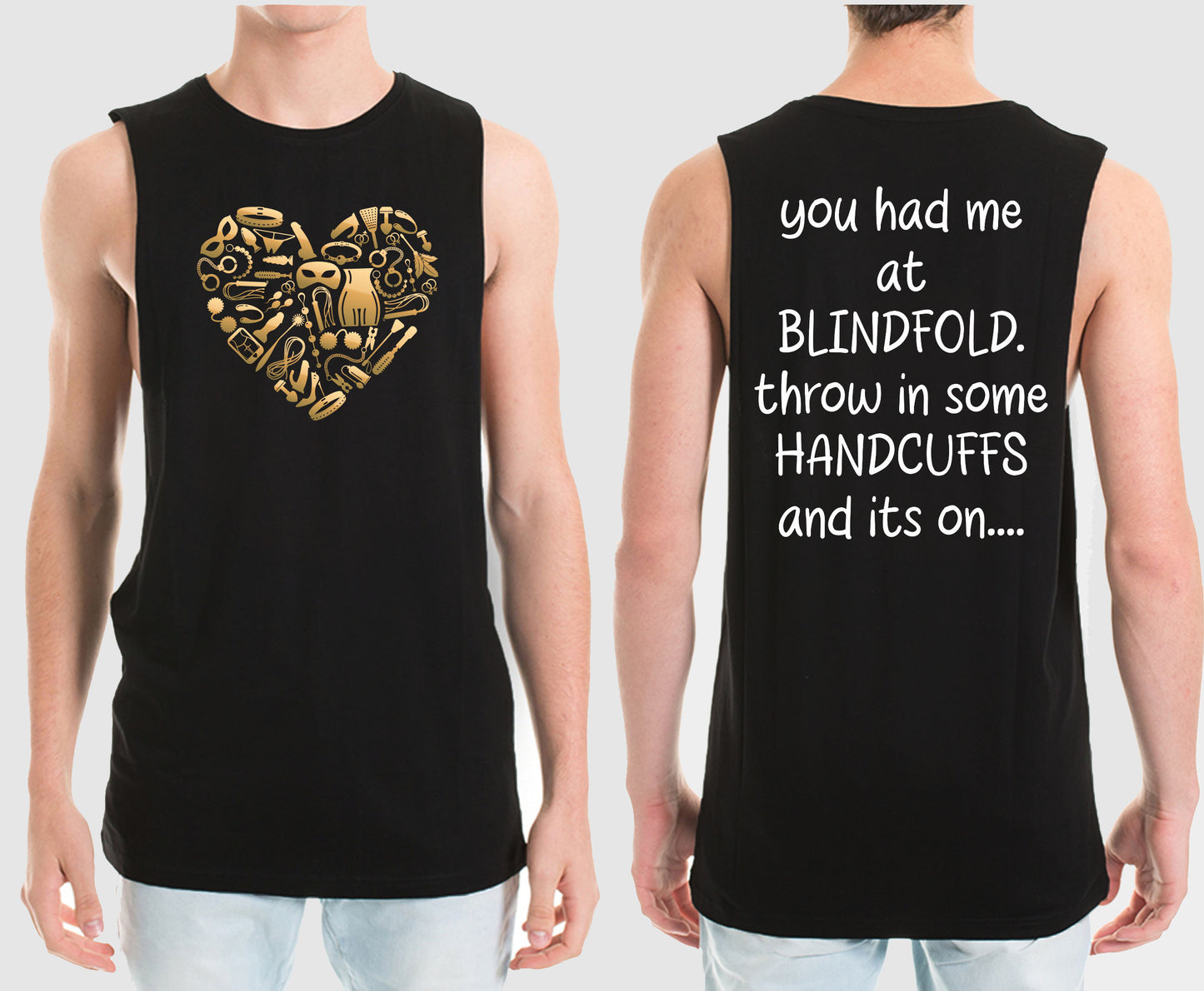 BLINDFOLD MUSCLE TEE | SAINT SINNER STREETWEAR