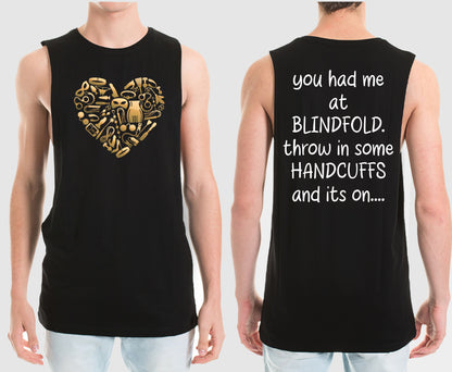 BLINDFOLD MUSCLE TEE | SAINT SINNER STREETWEAR