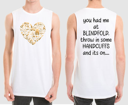 BLINDFOLD MUSCLE TEE | SAINT SINNER STREETWEAR