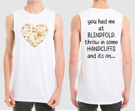BLINDFOLD MUSCLE TEE | SAINT SINNER STREETWEAR