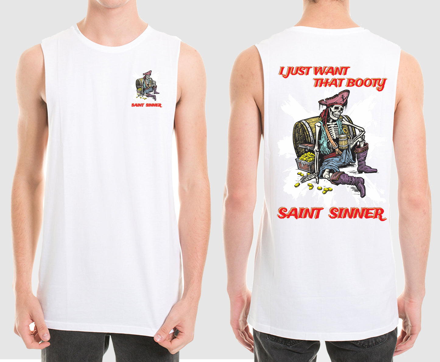 WANT THAT BOOTY MUSCLE TEE | SAINT SINNER STREETWEAR