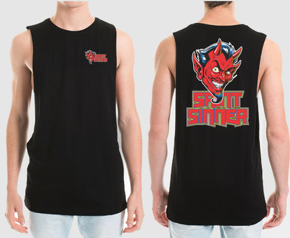 DEVIL FACE MUSCLE TEE | SAINT SINNER STREETWEAR