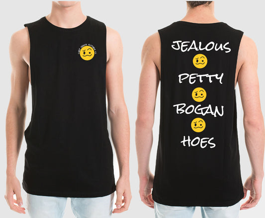 JEALOUS PETTY HOES MUSCLE TEE | SAINT SINNER STREETWEAR