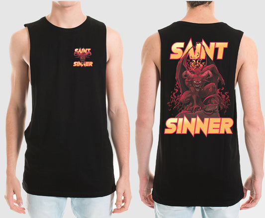 LUCIFER MUSCLE TEE | SAINT SINNER STREETWEAR